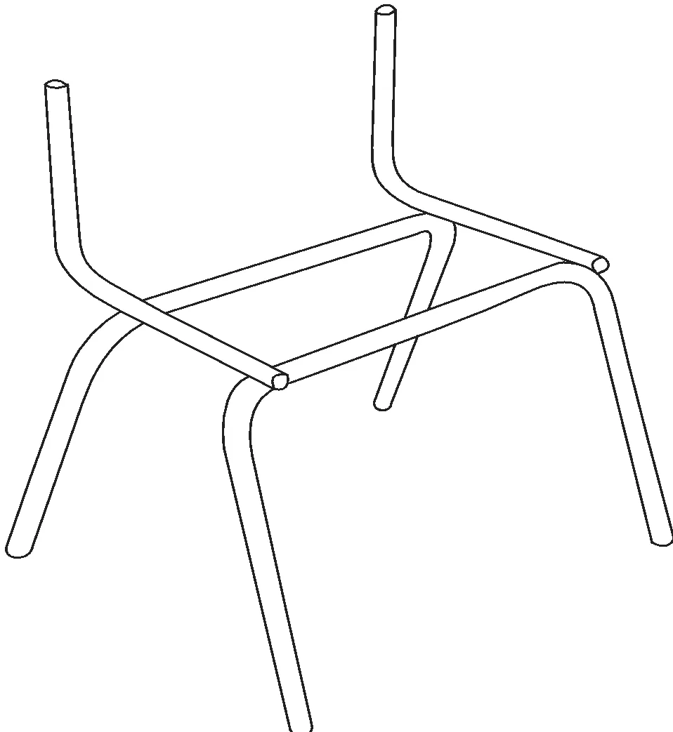 SBF 200 C - Base Fija de 4 patas Rombo Cromada